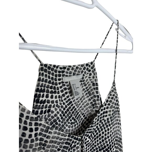 H&M Spotted Sleeveless Blouse Black Size 4 - Picture 2 of 4